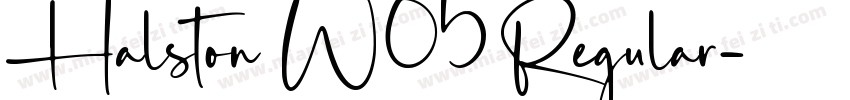 Halston W05 Regular字体转换